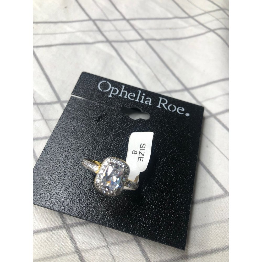 Ophelia Rose 8 14kt Gold Electroplated cubic zirconia Ring